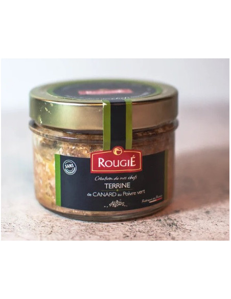 PATÉ DE PATO A LA PIMIENTA VERDE  ROUGIE