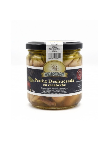 PERDIZ ESCABECHADA DESHUESADA GOURMET ARNALDOS